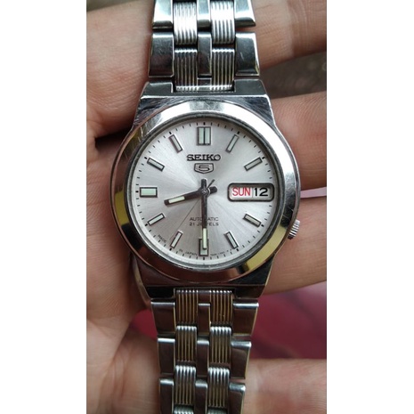 jam tangan seiko 7s26 01R0 dial grey second bekas original cakep