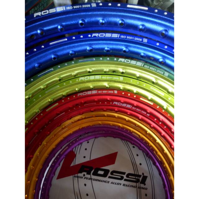 VELG V ROSSI SEPASANG 140X17 DEPAN BELAKANG - VELG JARI JARI ROSSI MODEL COAK