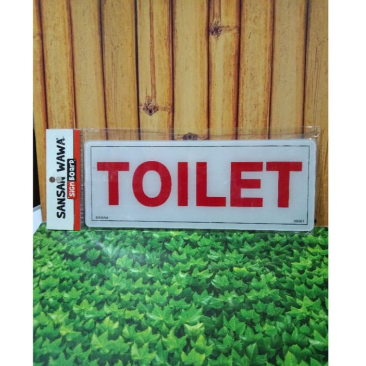 

Sign Board Acrylic (Toilet)