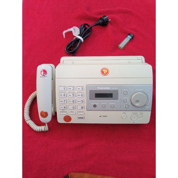 Telepon Rumah Fax Panasonic KT-FT503 Automatic Cut Scan Foto Copy