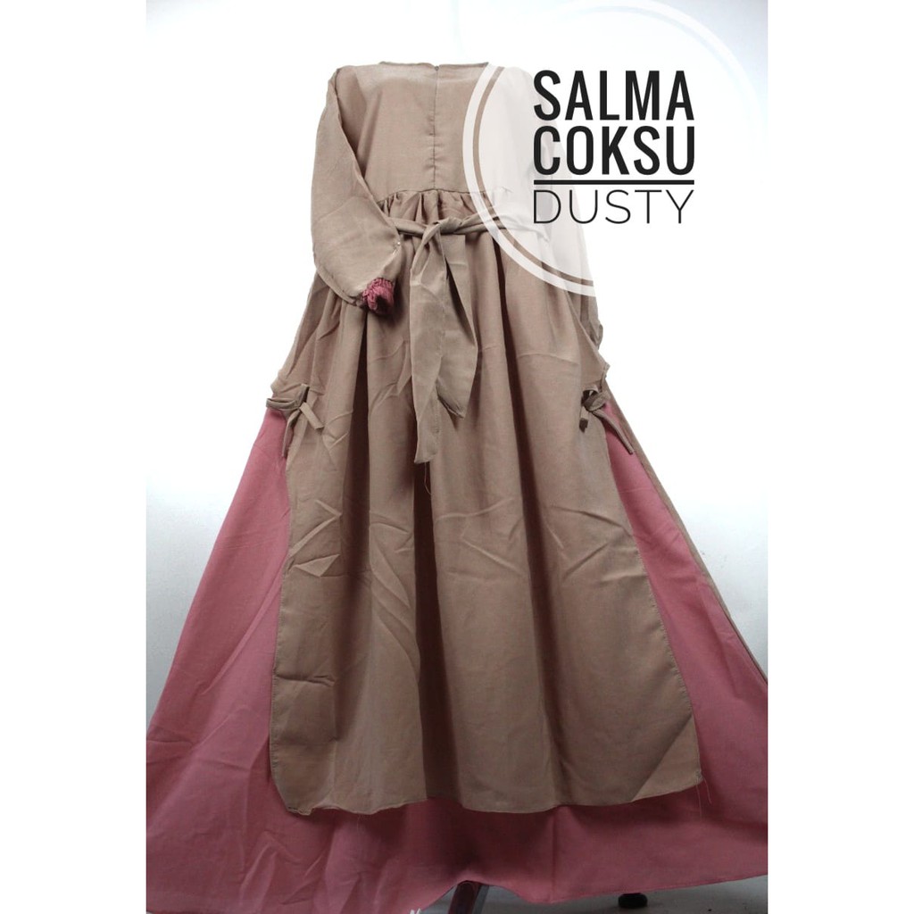 Gamis wolfis basic SALMA model layer multiwarna