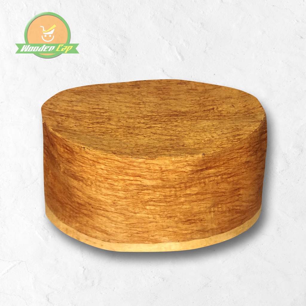 Peci Kulit Kayu Bulat Polos