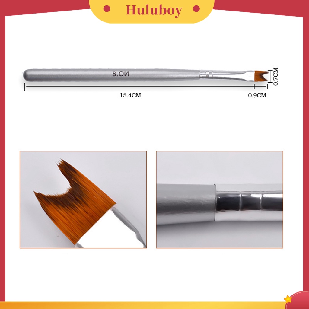 Huluboy Huluboy♡ Pen Brush Nail Art Gagang Kayu Bentuk Bulan Sabit Untuk Manicure