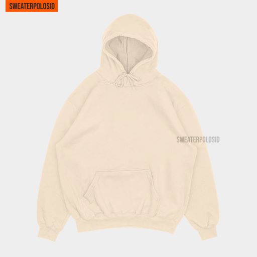 SWEATERPOLOSID  Hoodie Jumper Size M - XXL ( Pria & Wanita )-LATTE