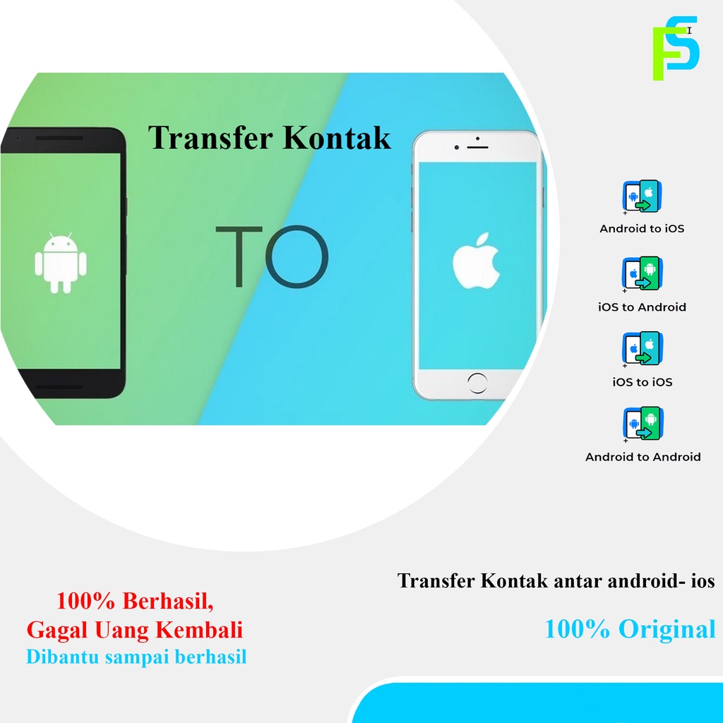 Transfer Kontak Otomatis Antar Android - iOS (Dr Fone Phone Transfer Original)