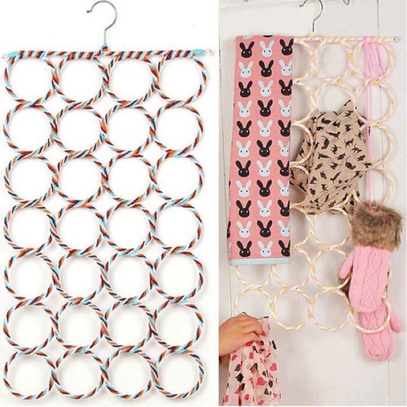 Hanger Syal dan Hijab Organizer 28 Ring