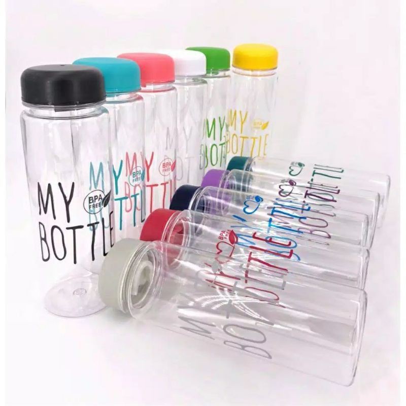 Medan Termurah/Anti pecah botol minum transparant My Bottle Free Pouch 500ML