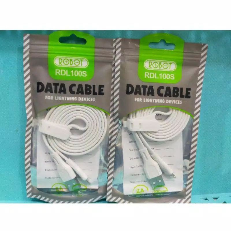 KABEL DATA ROBOT IPHONE RDL100 KABEL CHARGER CASAN ROBOT IPHONE RDL100