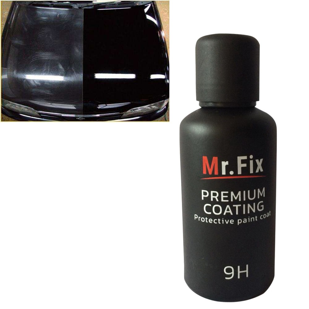 Mr.Fix Premium Protective Paint Coating Ceramic Hydrophobic Liquid 9H 30ml - Black