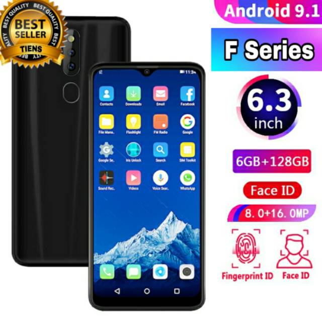 F Series Smartphone 4G LTE Murah RAM 6 GB ROM 128 GB Stock Terbatas