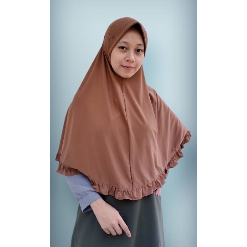 HIJAB INSTAN BERGO REMPEL BAWAH SPANDEK SIZE XL