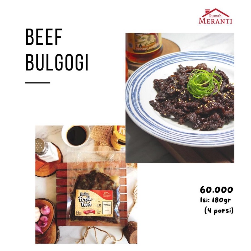 

Beef bulgogi