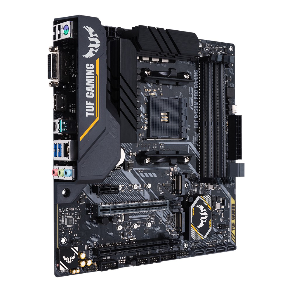 ASUS TUF B450M-PRO GAMING AM4 mATX DDR4 DUAL M.2 MOTHERBOARD AMD