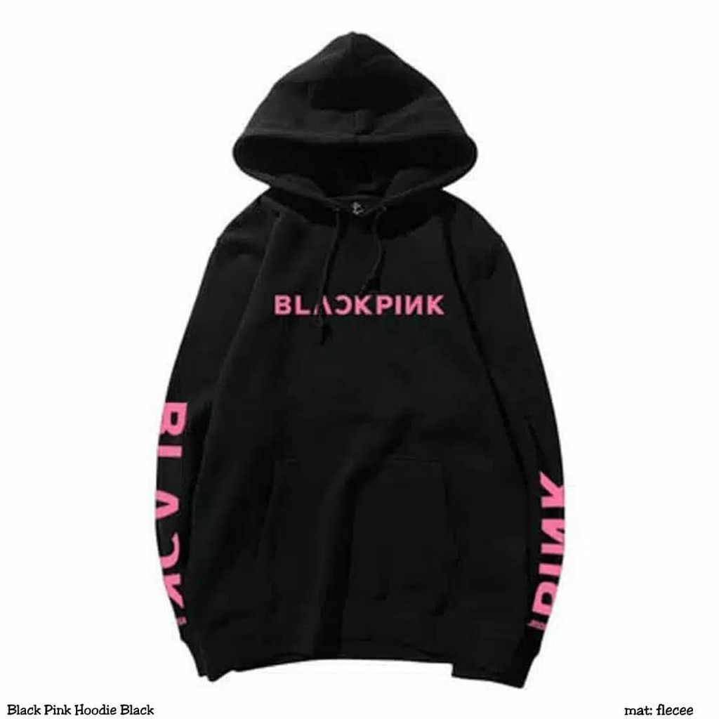 HOODIE BLACK PINK SWEATER BLACKPINK HUDIE WANITA