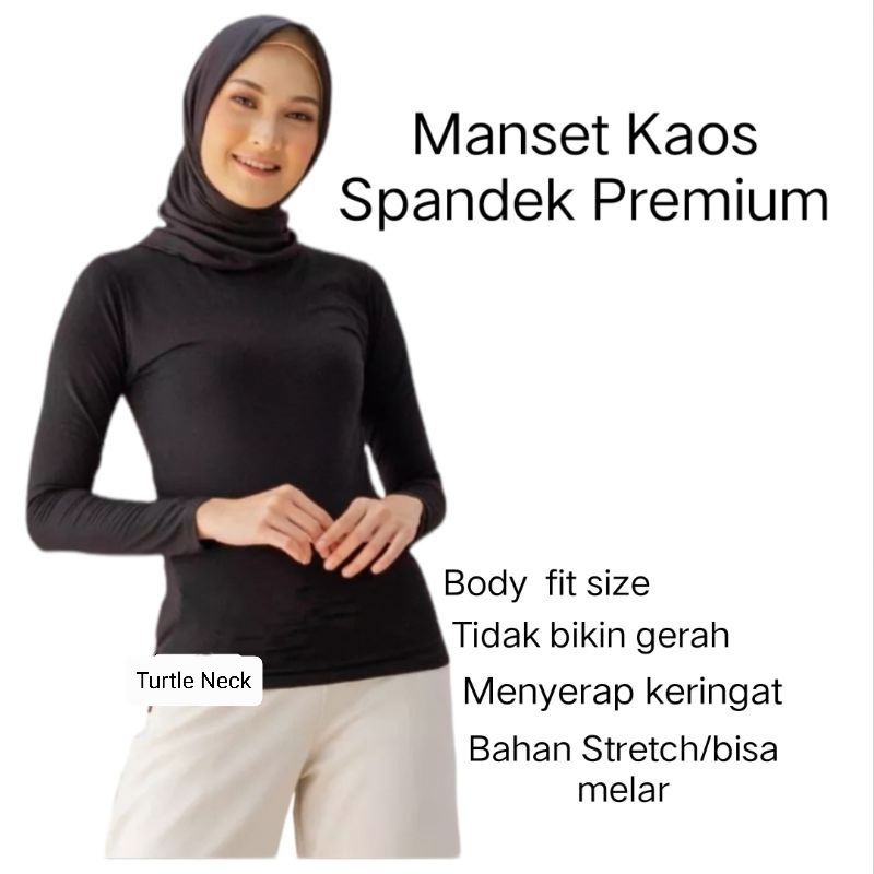 JF Baju Manset Kaos / Manset Baju / Inner Manset Badan Lengan Panjang / Manset Wanita / Manset Hijab Lengan Panjang