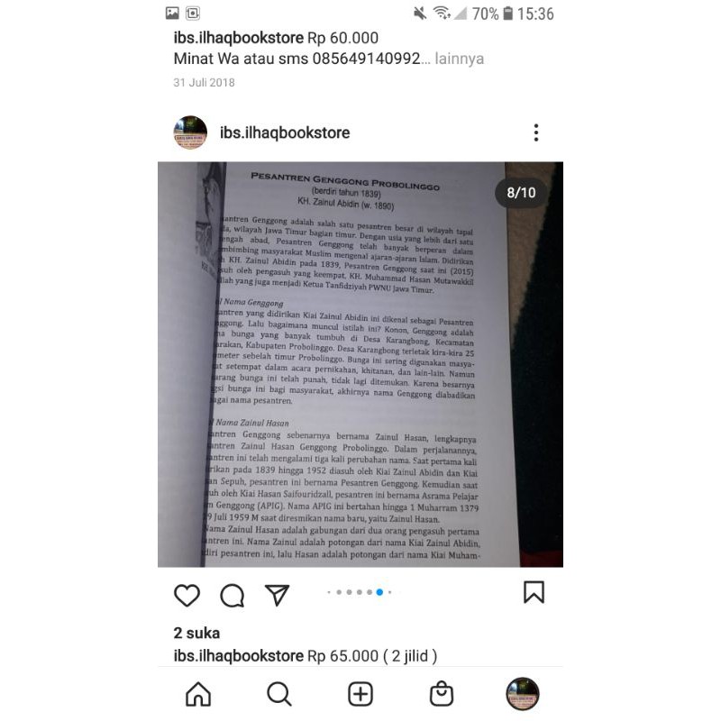 Napak tilas masyayih diJAWA buku ada 2 JILID