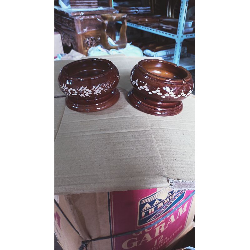 asbak ukir/asbak kayu/asbak rokok