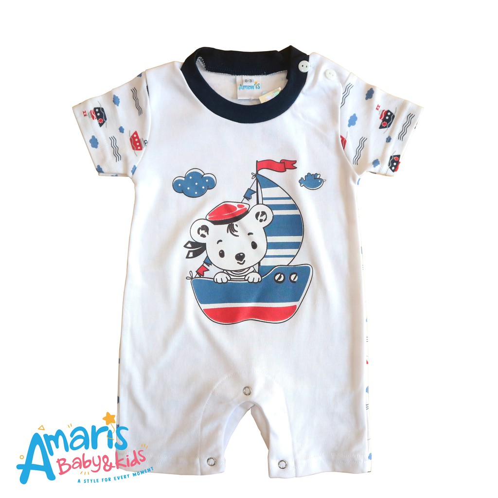 

Amaris Romper Pendek Motif Bear Ship