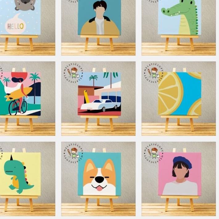 

*TERMURAH* PAINT BY NUMBER MELUKIS KANVAS Penawaran Terbaik