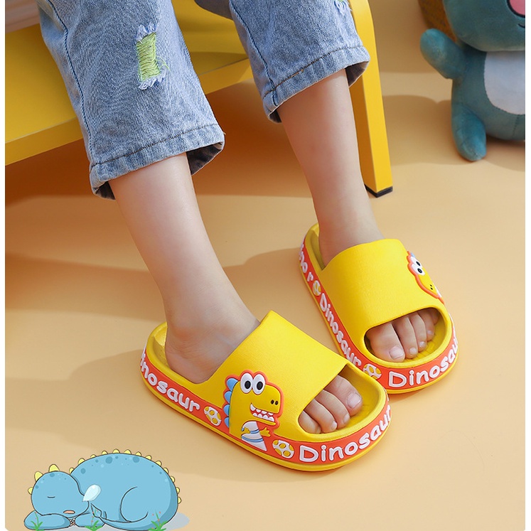 Sandal Anak Laki-laki / Perempuan Gambar Dino Egg EVA Anti Slip SA04