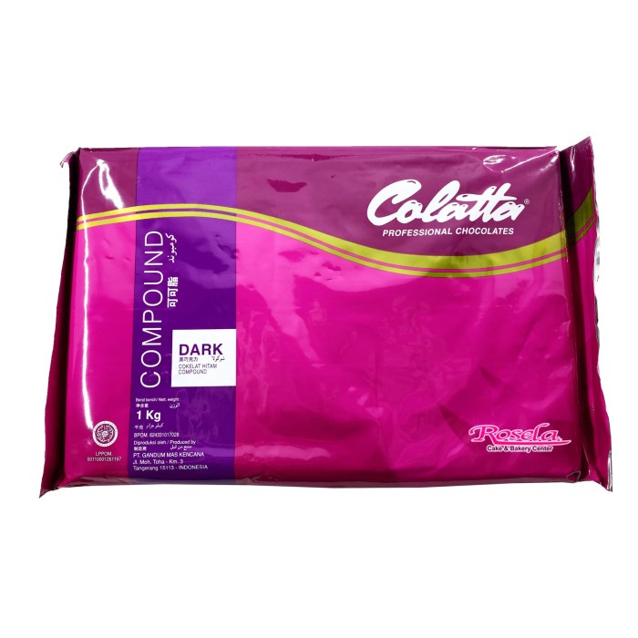 

ORIGINAL MURAH Colatta Dark Chocolate Compound 1 Kg / Coklat Hitam Compound Colatta