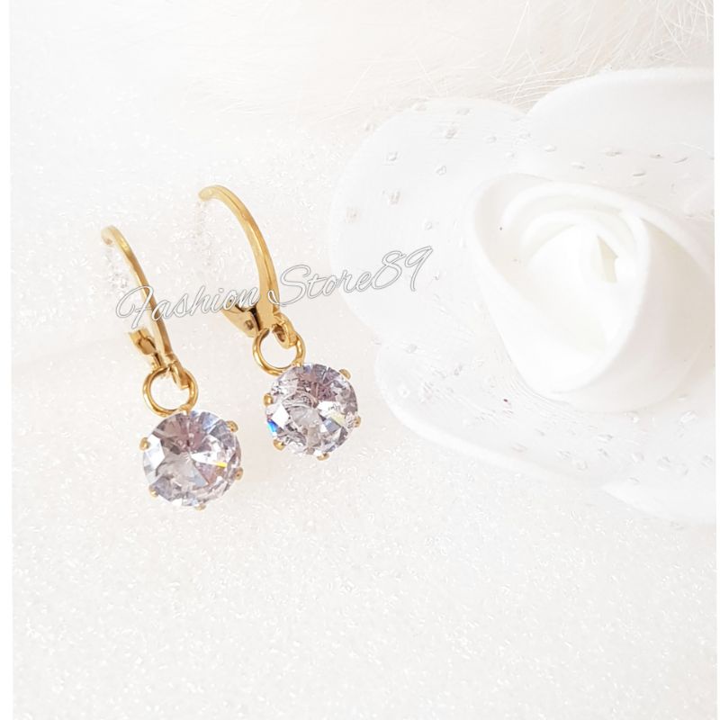 Titanium Anting Desy Impor Antikarat Silver Gold Anting Jurai Permata Desy Titanium Anting Dewasa