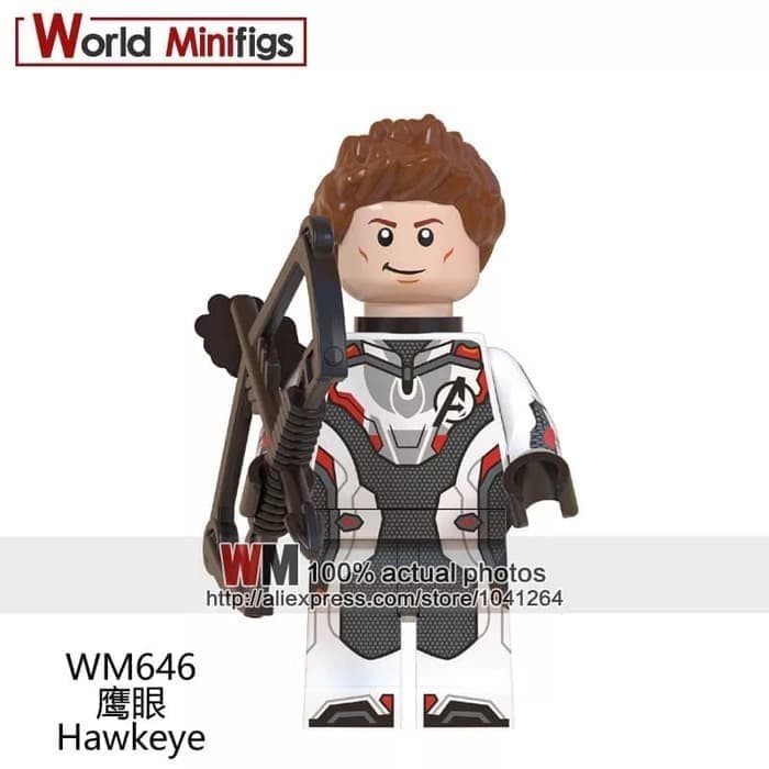 Lego Avengers Endgame Quantum Suit Uniforms Minifigure WM646 Hawkeye