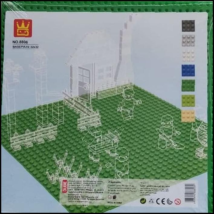 Baseplate / Base Plate / Base / Alas Lego Hijau 32X32