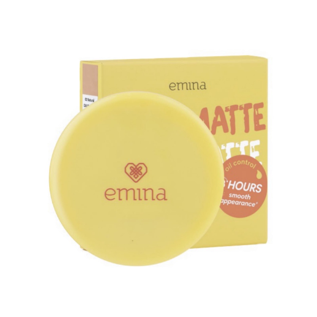 `ღ´ PHINKL `ღ´ ╰☆☆ 𝔢мιℕά ☆☆╮ Emina Daily Matte Compact Powder bedak padat anti wajah berminyak cocok untuk remaja ke kampus natural