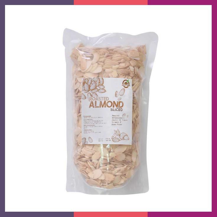 

Natural Roasted Almond Sliced Panggang 250 Gr