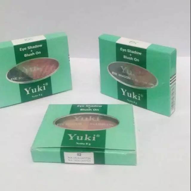 EYESHADOW + BLUSHER YUKI BPOM