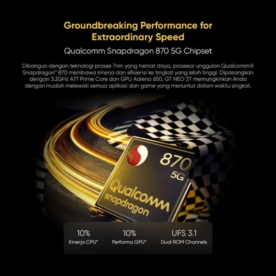 REALME GT NEO 3T 8/128 GB SMARTPHONE - GARANSI RESMI REALME