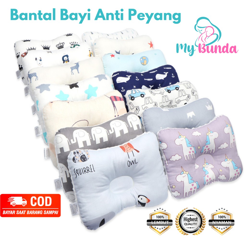 Bantal Peyang / Bantal Bayi Anti Peyang / Bantal Kepala Bayi / Set Tempat Tidur Bayi / Bantal Bayi Besar / Tempat Tidur Baby/ Bantal Baby