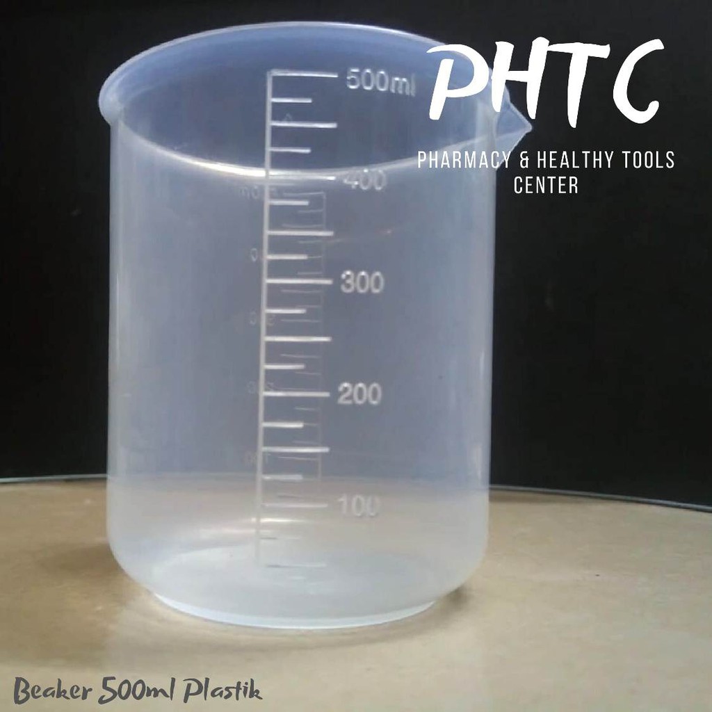 Beaker Plastik l Gelas Kimia Plastik 500ml