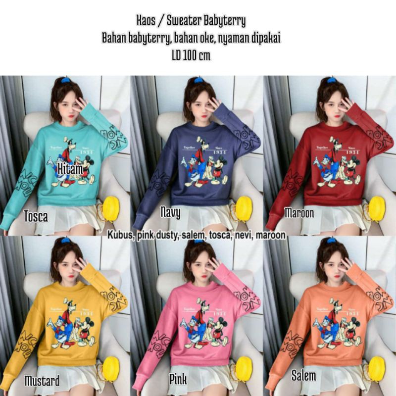 OBRAL MURAH GROSIR sweater baby terry @22K min 6pcs