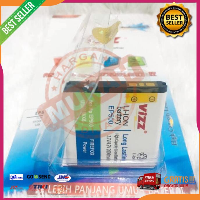 Acc Hp Baterai Double Power Vizz Sony Ericson Ep500 2000Mah