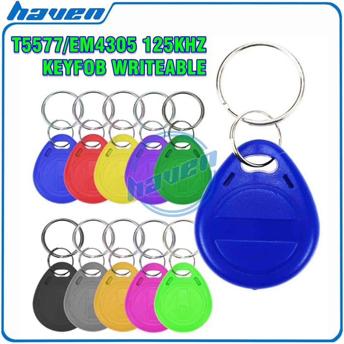 T5577 EM4305 RFID 125 kHz Rewritable Writable Duplicate Clone Keyfob