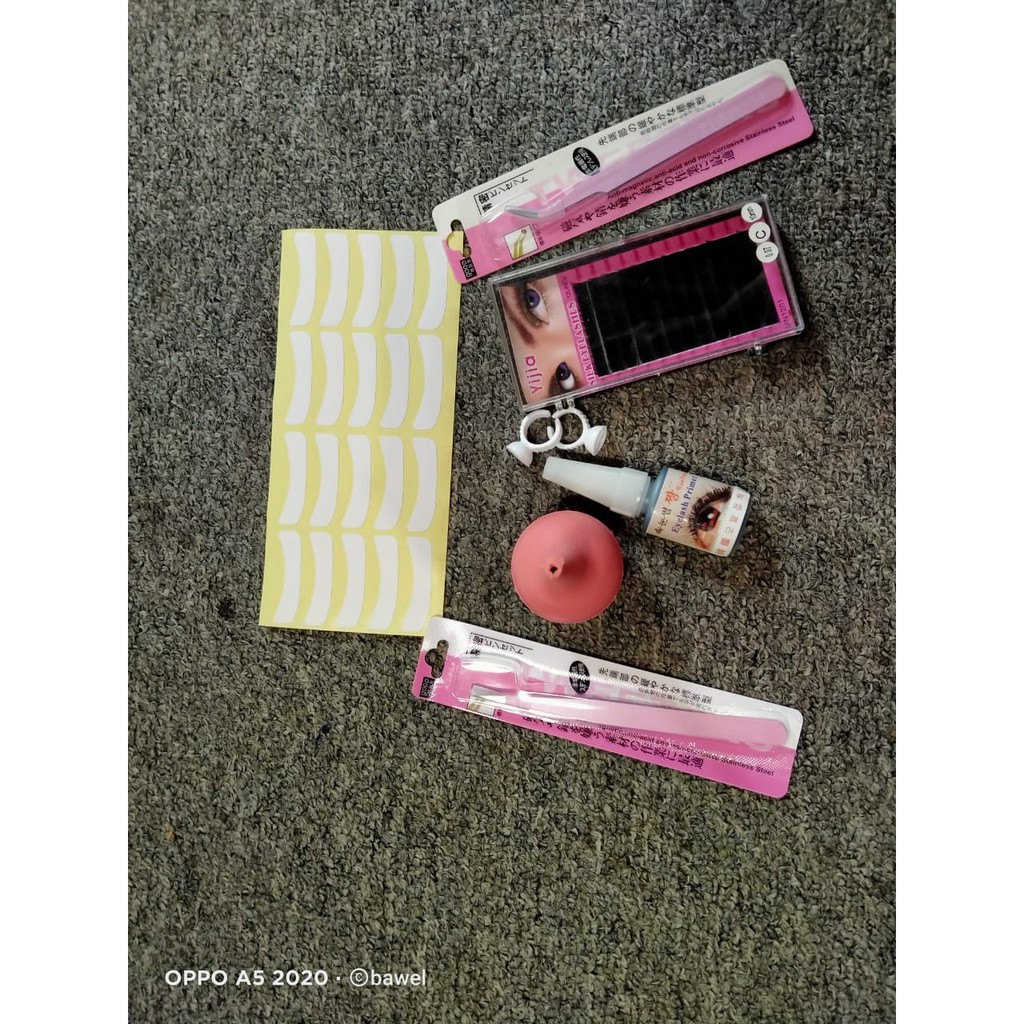 PAKET TANAM BULU MATA EKONOMIS / EYELASH EXTENSION KIT