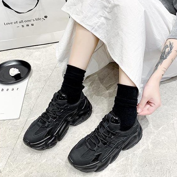 TBIG [COD] Sepatu Sekolah Sneakers Import Shoes HENA Wanita Sepatu Korea Style Sekolah Kuliah