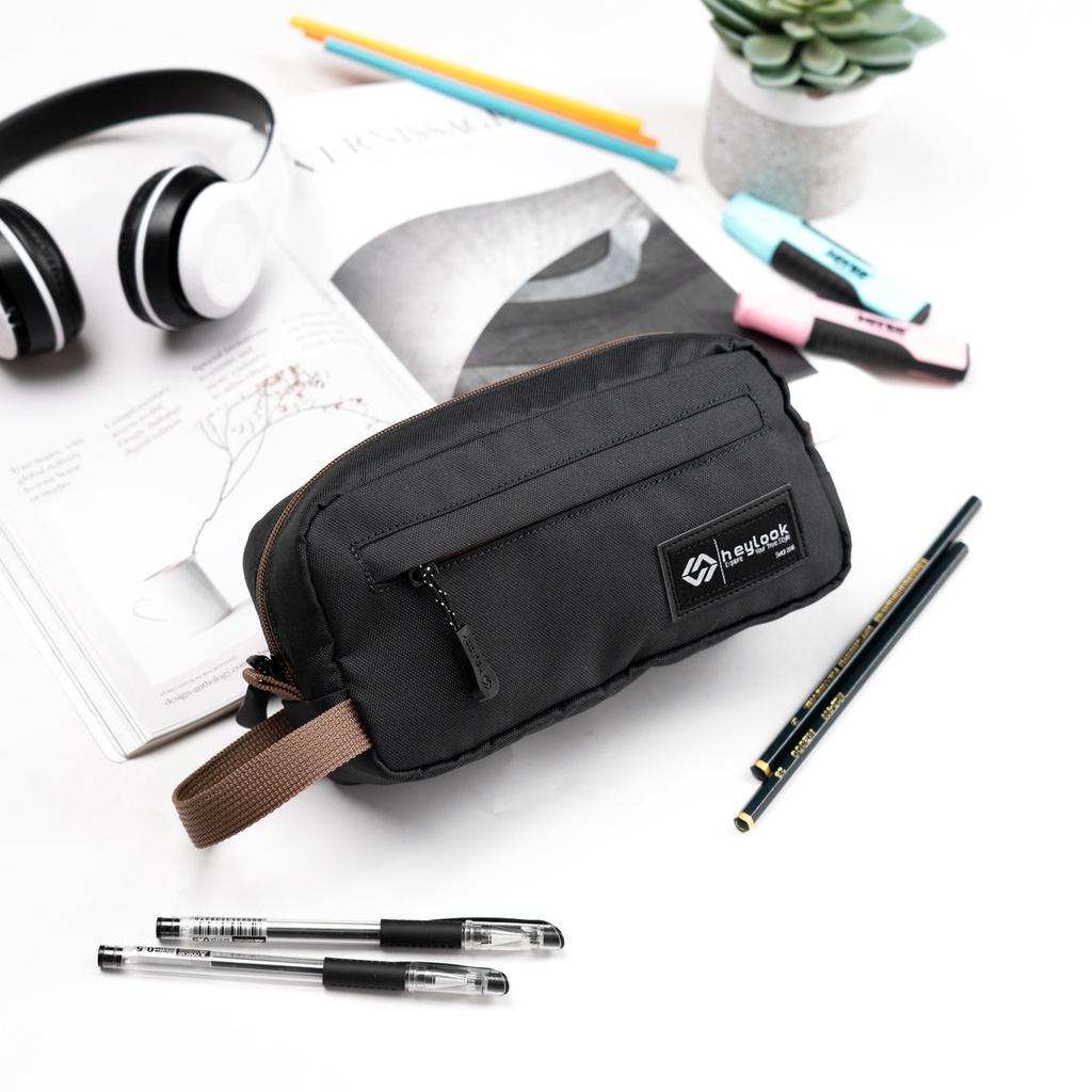 Tempat Pensil Sekolah kERJA kANTOR Kotak Pensil Alat Tulis Kantor ATK Original Distro Tempat Pensil Pouch bag Multifungsi Tepak PENSIL PULPEN BULPEN SPIDOL