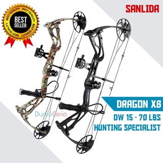 Busur Panah Sanlida Dragon X8 Hunting Fishing Compound Bow