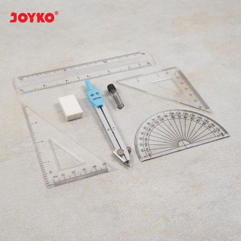 

JOYKO Math Set MS-413 Jangka Busur Set Himpunan Matematika