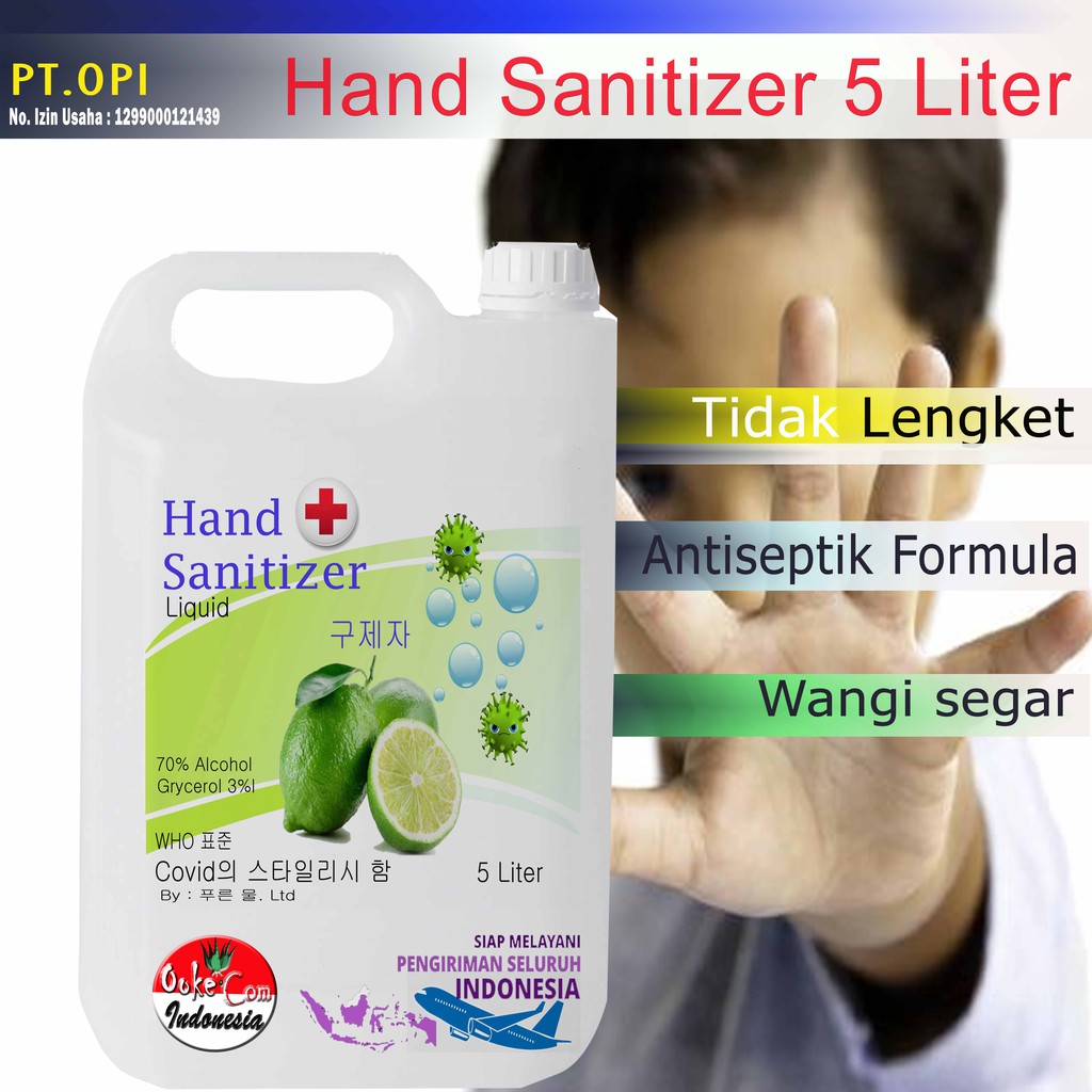 hand sanitizer cair gel | hand sanitizer 1 liter | hand sanitizer 500ml varian nipis korea(OC)