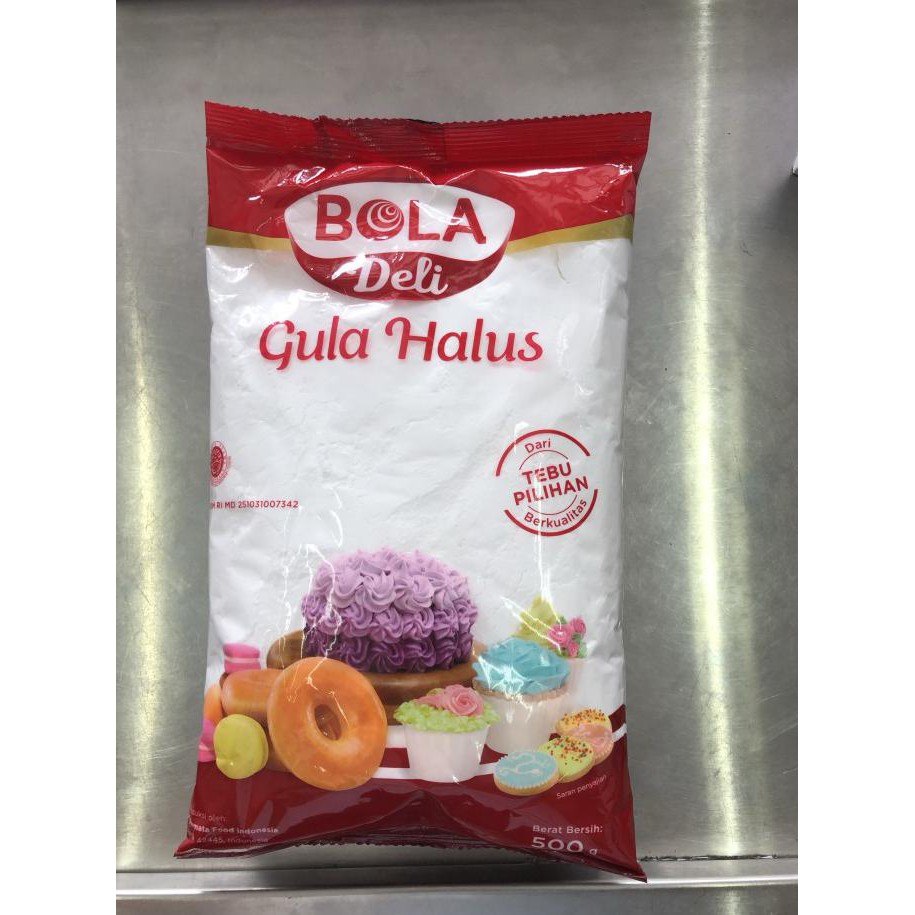 

Gula halus bola deli 500 gram tebu bubuk powder sugar tepung TERMURAHKode 313