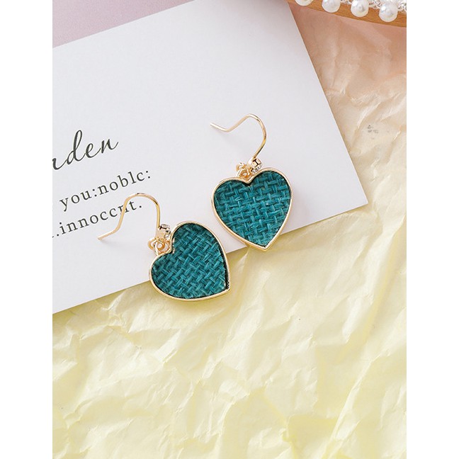 LRC Anting Tusuk Fashion (love) Texture Round Love Earrings D15282