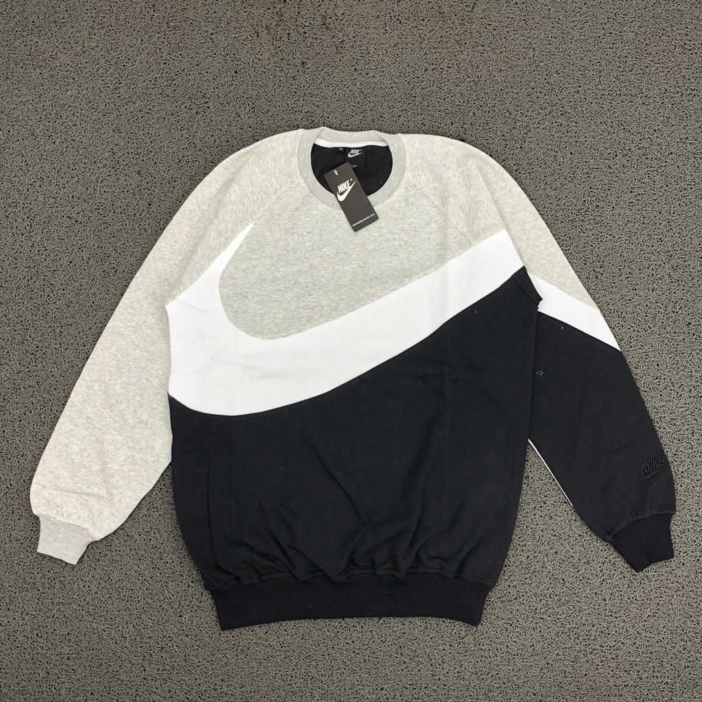 JAKET SWEATER CREWNECK NIKE BIG SWOSH ABU - ABU