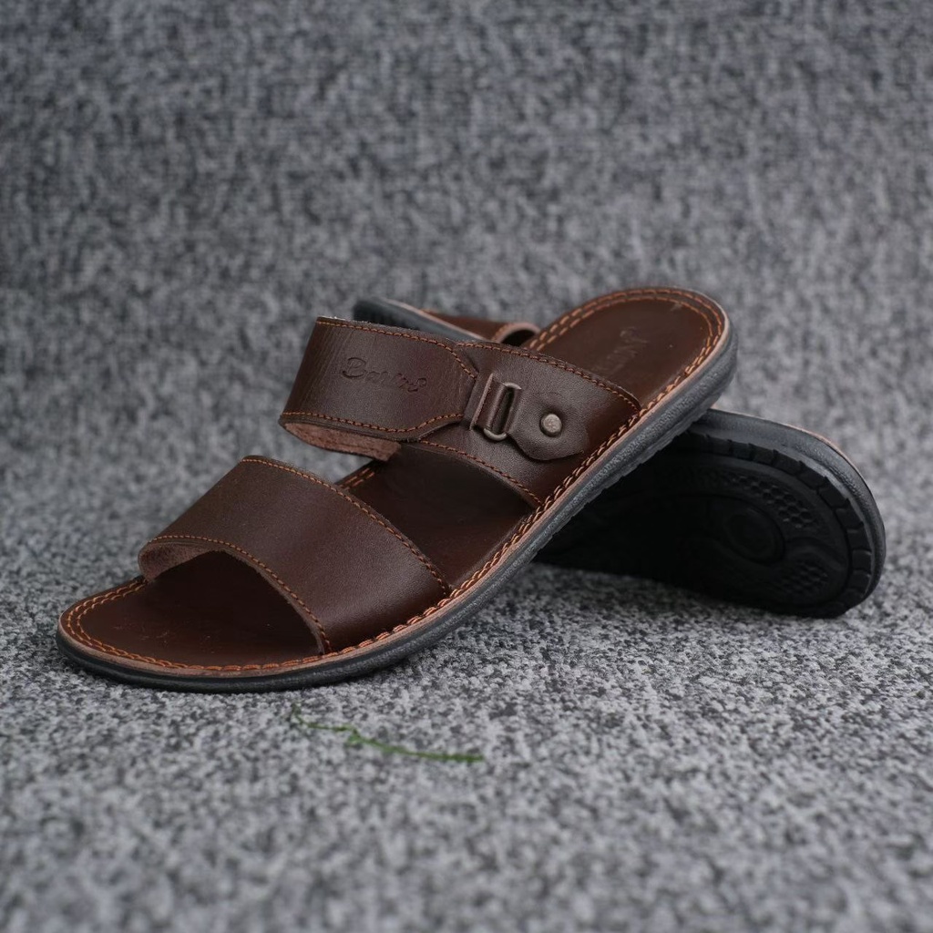 SANDAL SLIDE PRIA DEWASA SANTAI PRIA MINING BARLIN 0506T KULIT ASLI ORIGINAL CASUAL 100% PRIA KERJA KANTOR NYAMAN || SANDAL SLOP PRIA INDIAN TERBARU LEBARAN 2022