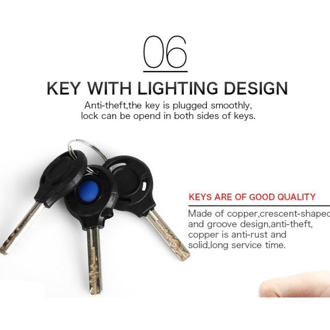 Termurah Kunci Gembok Rantai Sepeda Terbaik Anti Maling Termurah