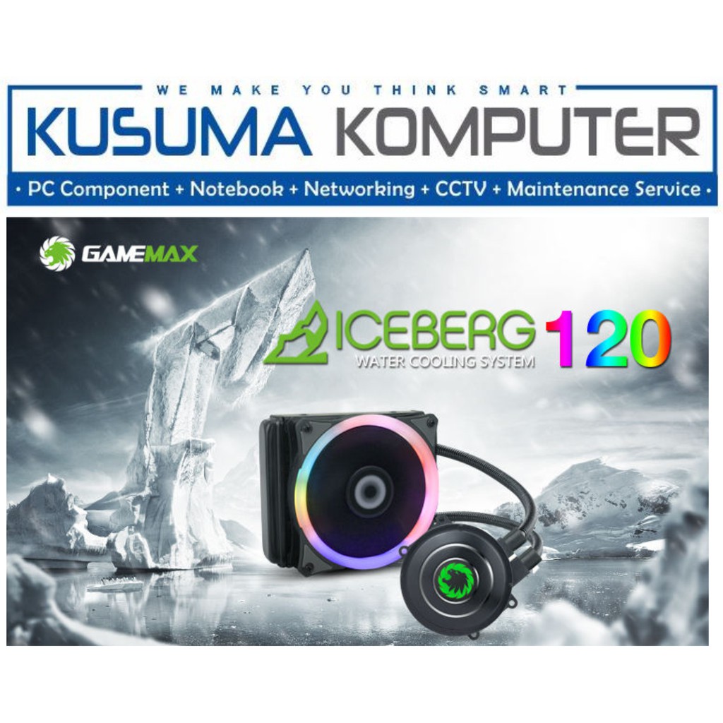 GAMEMAX ICEBERG 120 RAINBOW CPU LIQUID COOLER