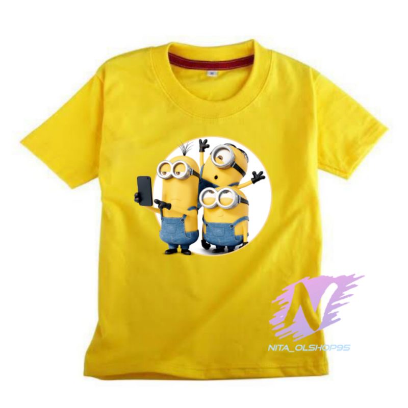 baju anak kaos anak karakter Minions the movie